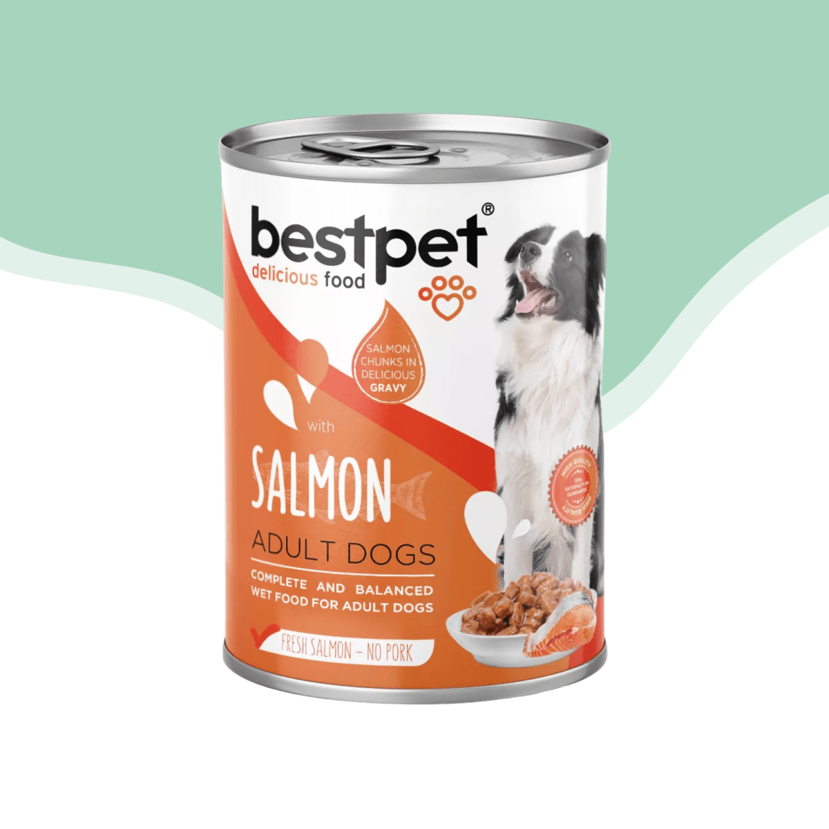 Lata bestpet perro adulto trozos de salmon 400 gr1