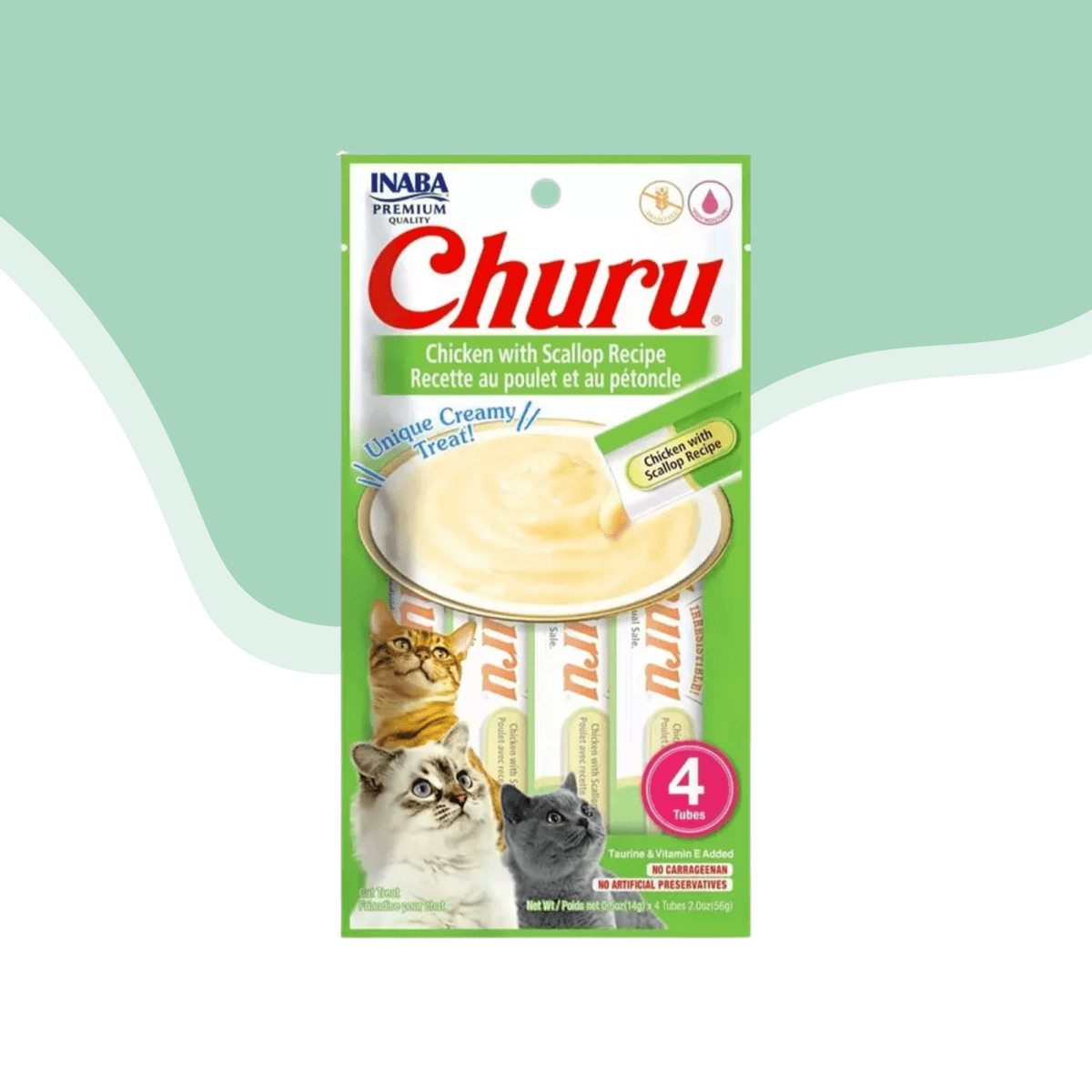 Churu gato pollo y ostiones1