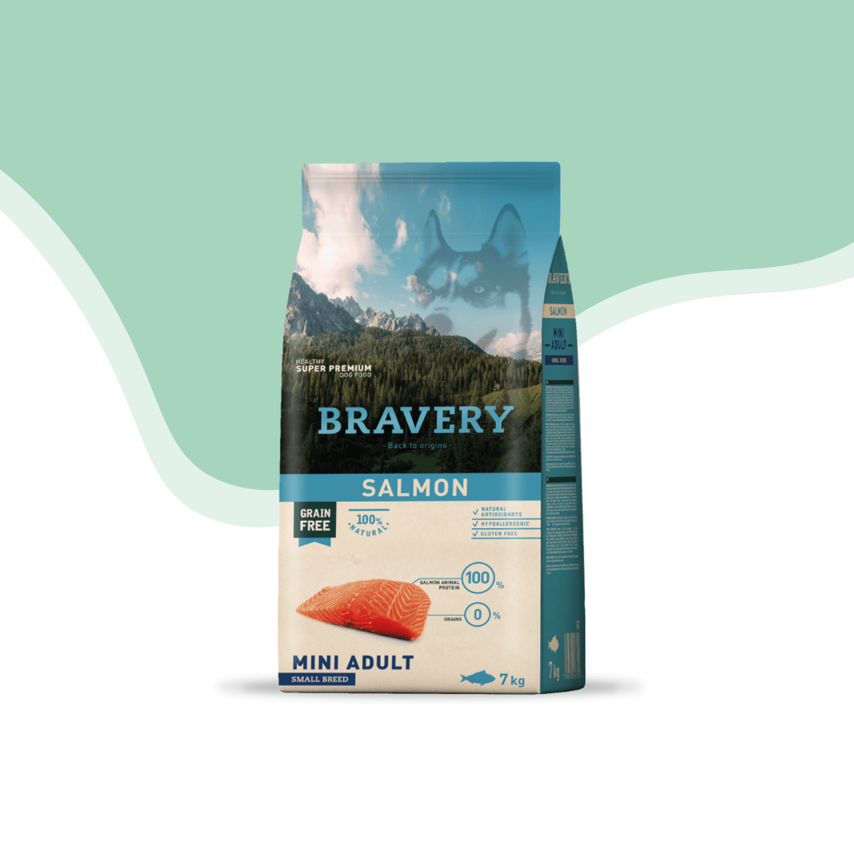 Bravery perro mini adulto Salmon1