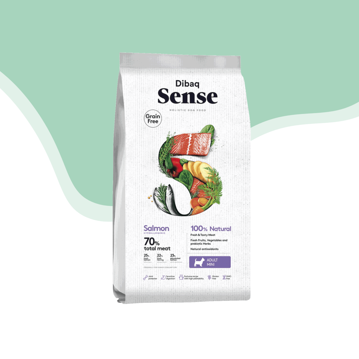 Sense perro adulto mini salmon1