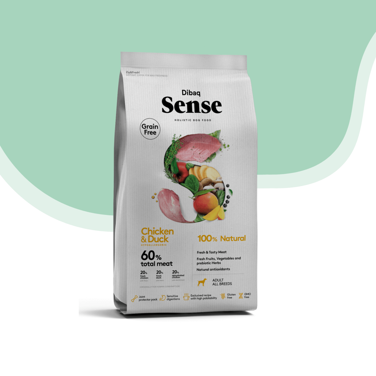 Sense perro adulto pollo y pato 12 kg1