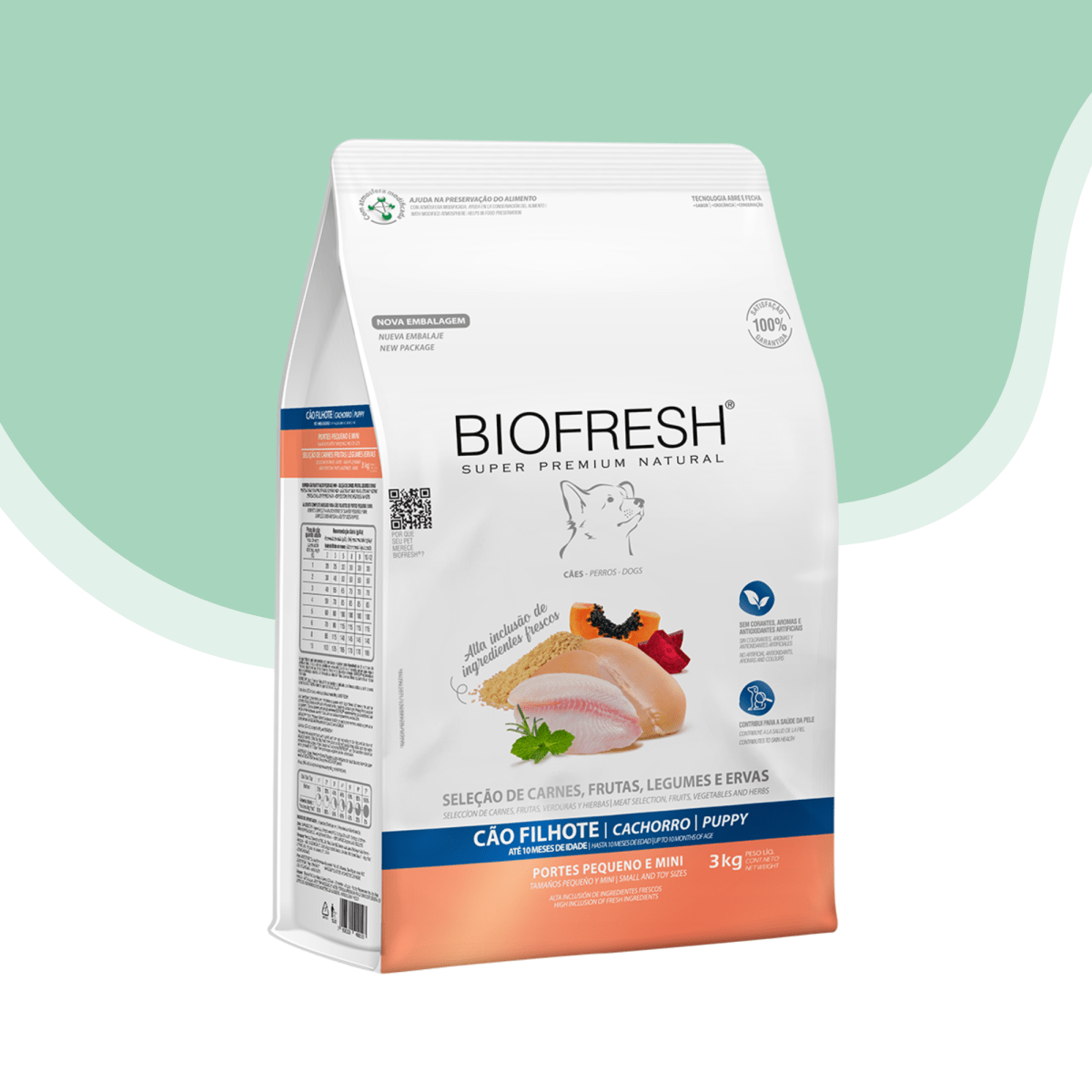 Biofresh perro cachorro Raza pequeña pescado y pollo 3 kg1