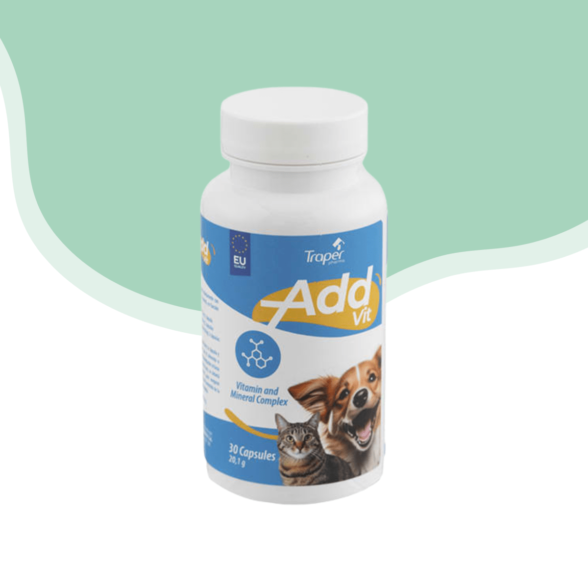 Multivitaminico perro y gato Add 30 capsulas1