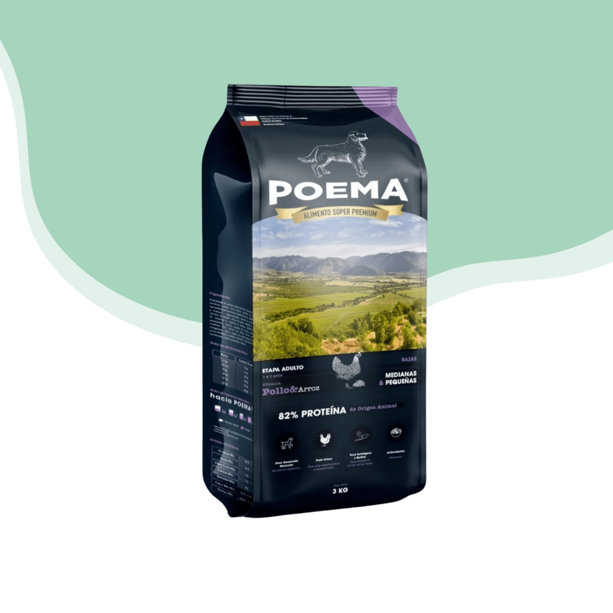 Poema perro adulto pollo y arroz raza pequeña y mediana 3 kg1