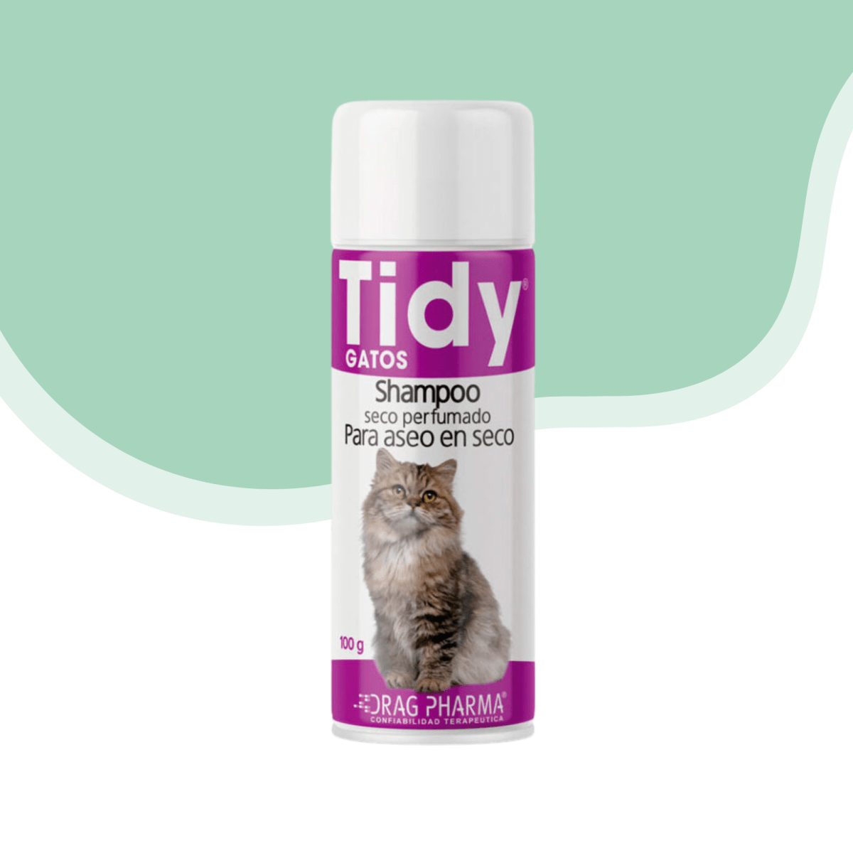 Tidy gato shampoo seco gato 100 gr1