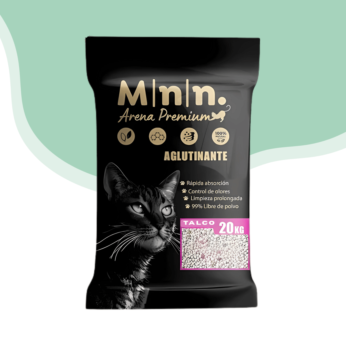 Arena sanitariaMinino talco bebe2