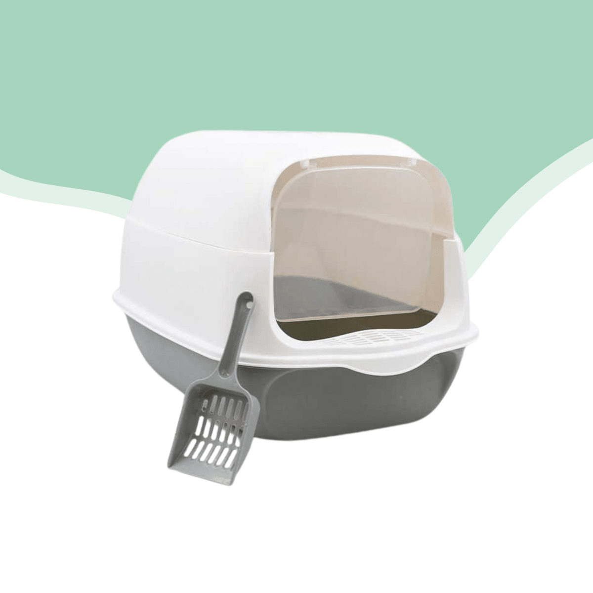 Arenero cerrado con pala 50x35x37 cm2