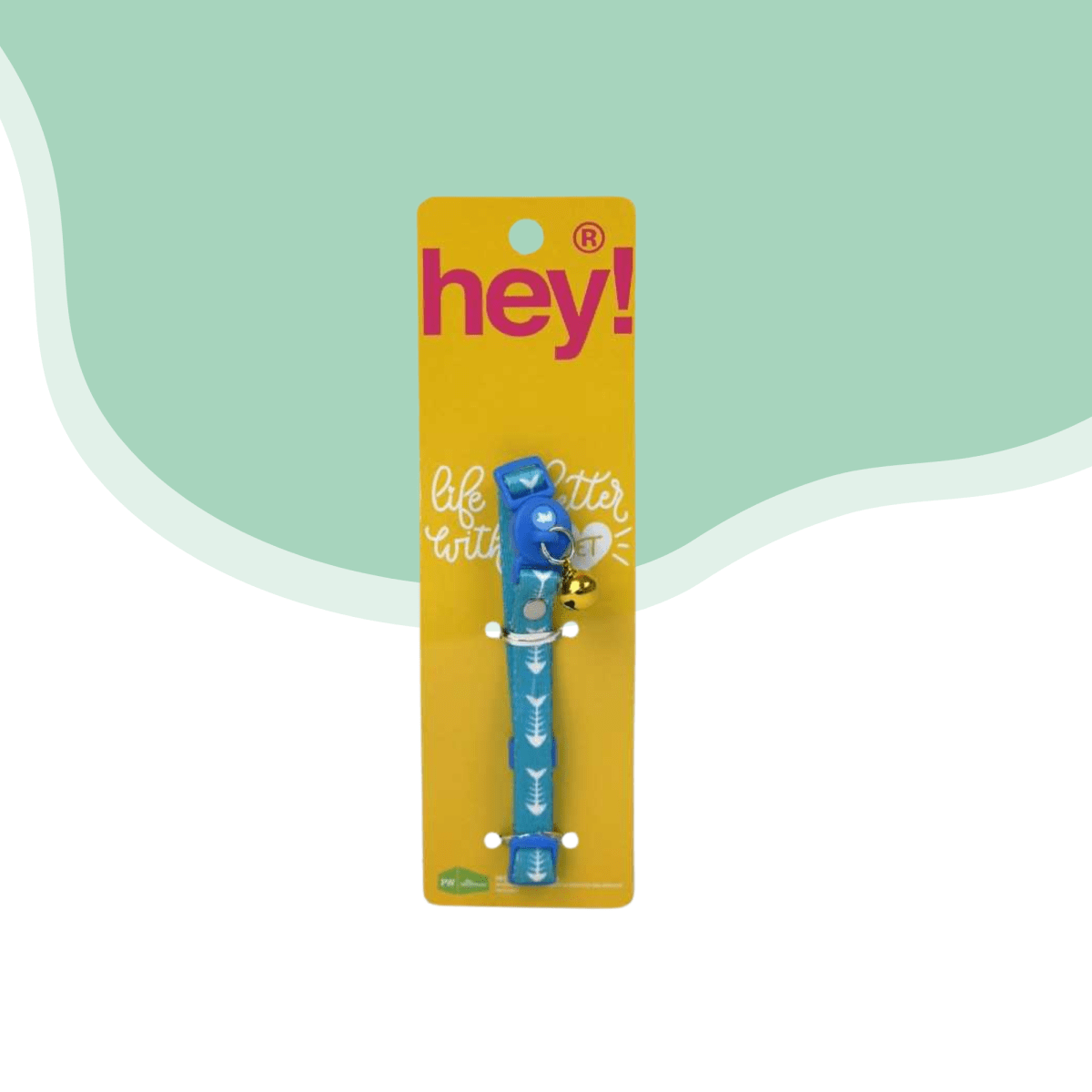 Collar gato color celeste talla unica2