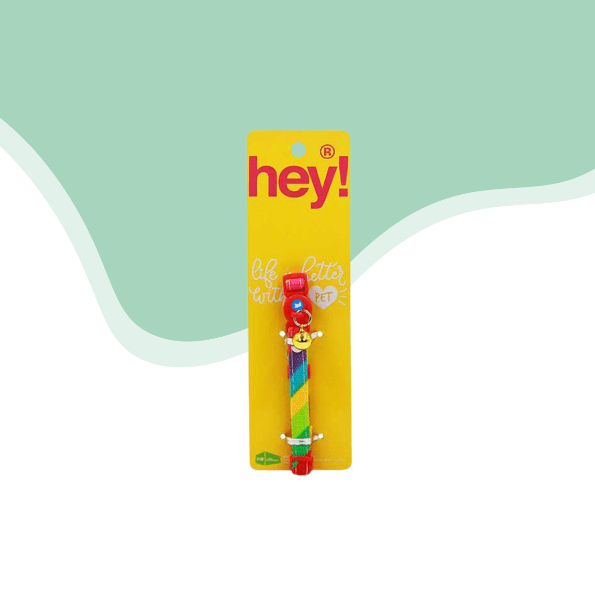 Collar gato color arcoiris talla unica2