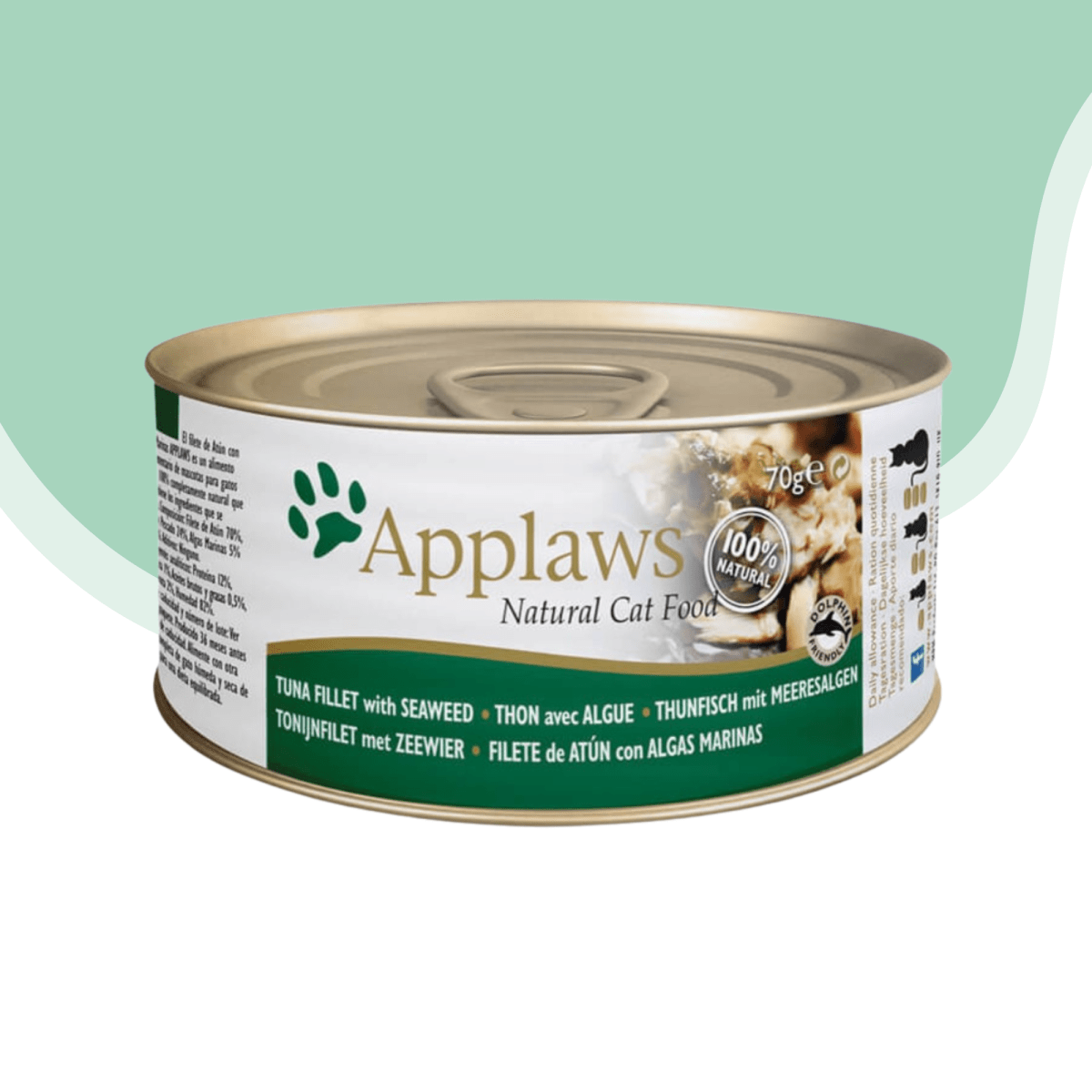 Lata Applaws gato sabor atun con algas 70 gr2