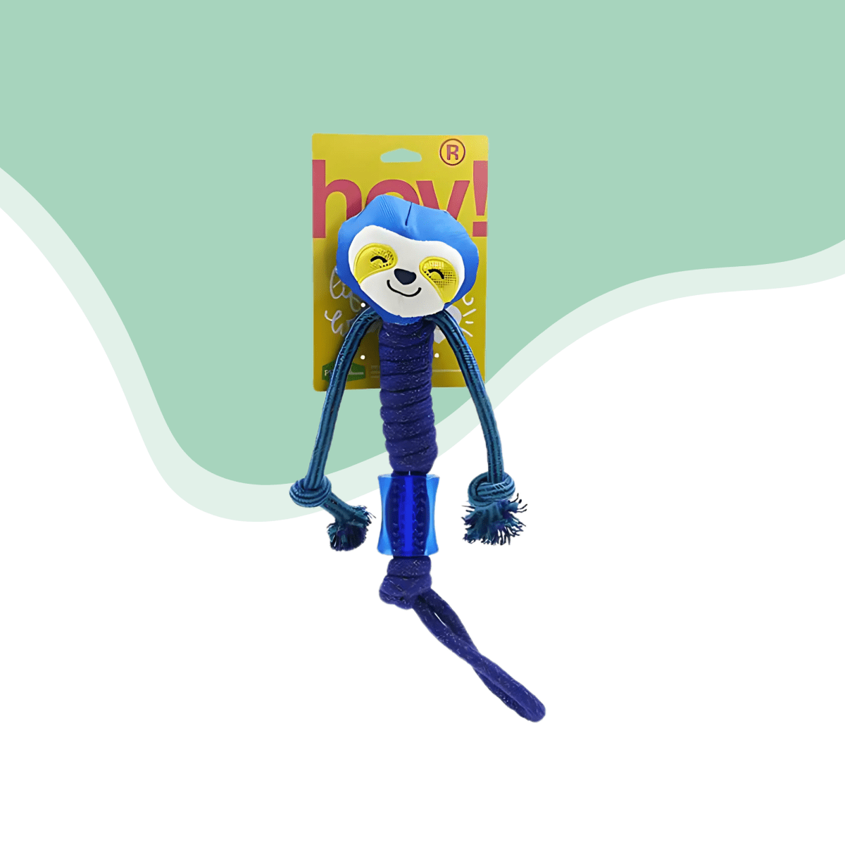 Peluche oso perezoso azul cuerda3