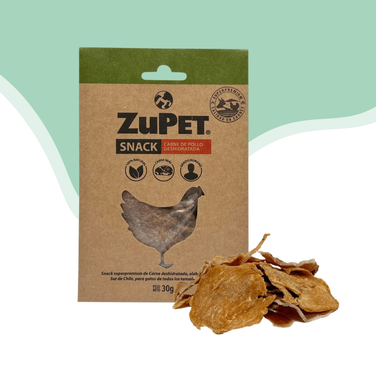 Deshidratado de pollo Zupet gato 30 gr1