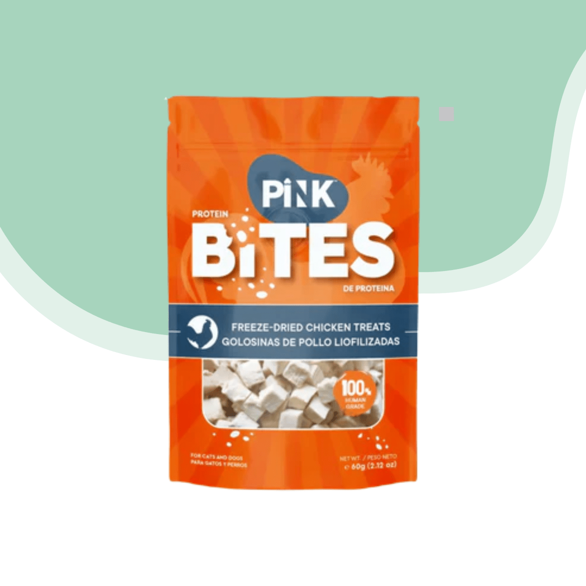 Pink bites pollo snack para perros y gatos 60 gr.1