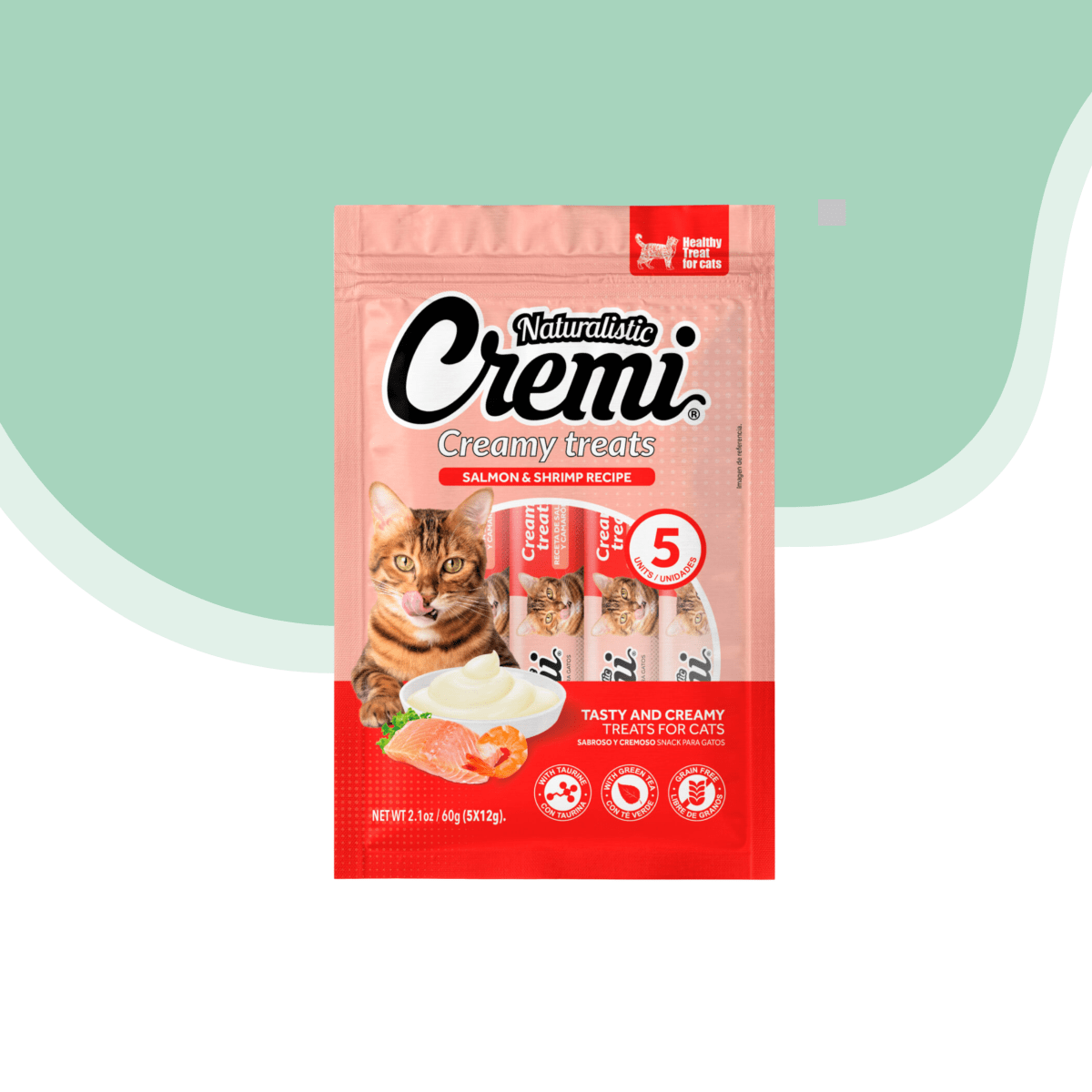 Cremi Salmon Camaron Gato 5 unidades1