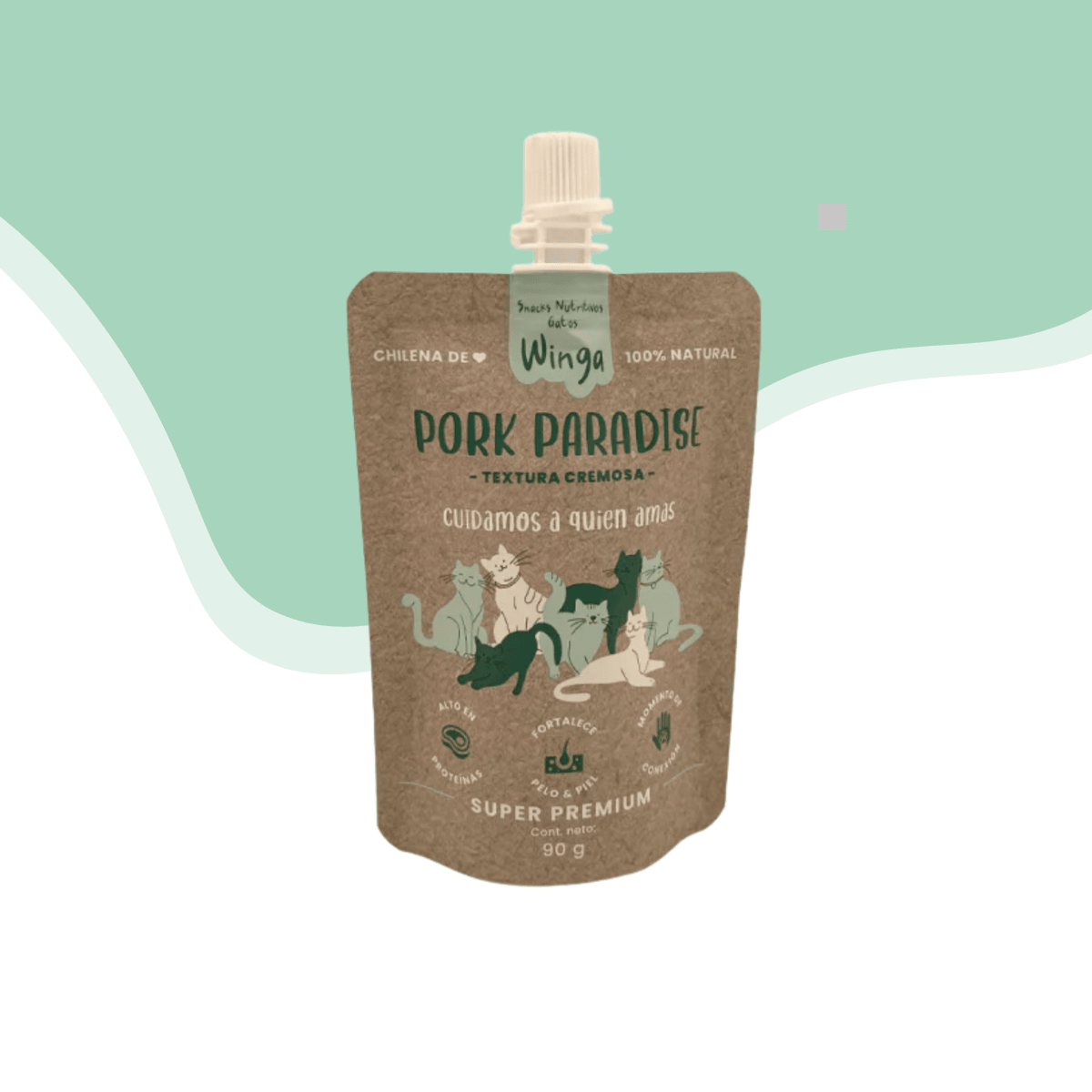 Winga Pouch gato Pork paradise 90 gr1