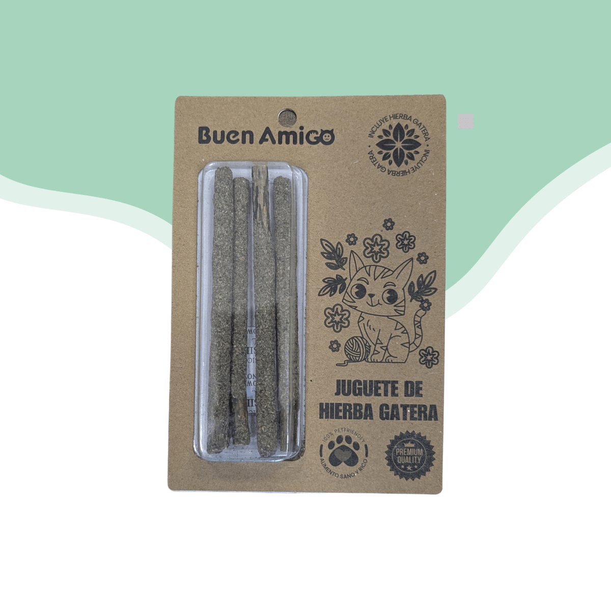 Juguete Palito Hierba Gatera 12 cm1