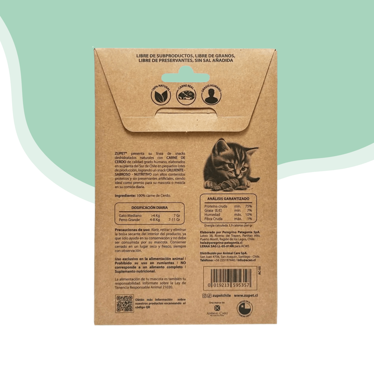 Deshidratado de cerdo Zupet gato 30 gr2