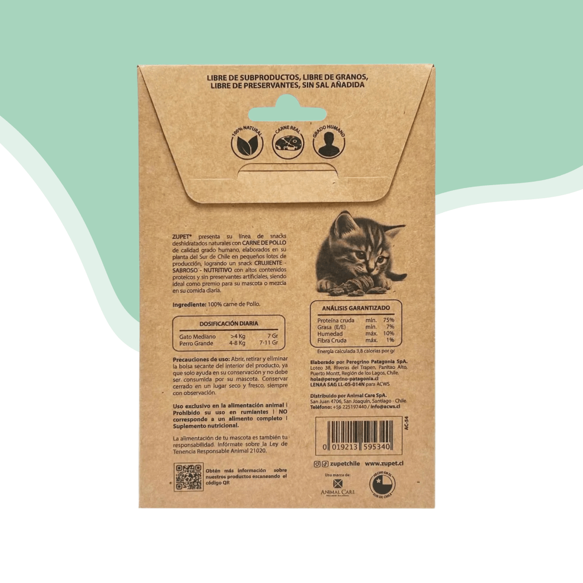 Deshidratado de pollo Zupet gato 30 gr2