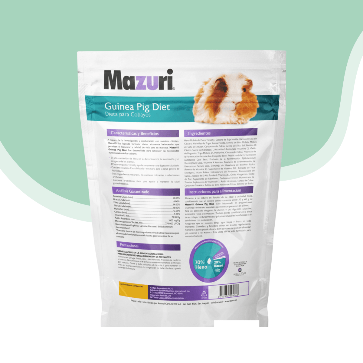 Mazuri Cuy alimento completo 1 kg2