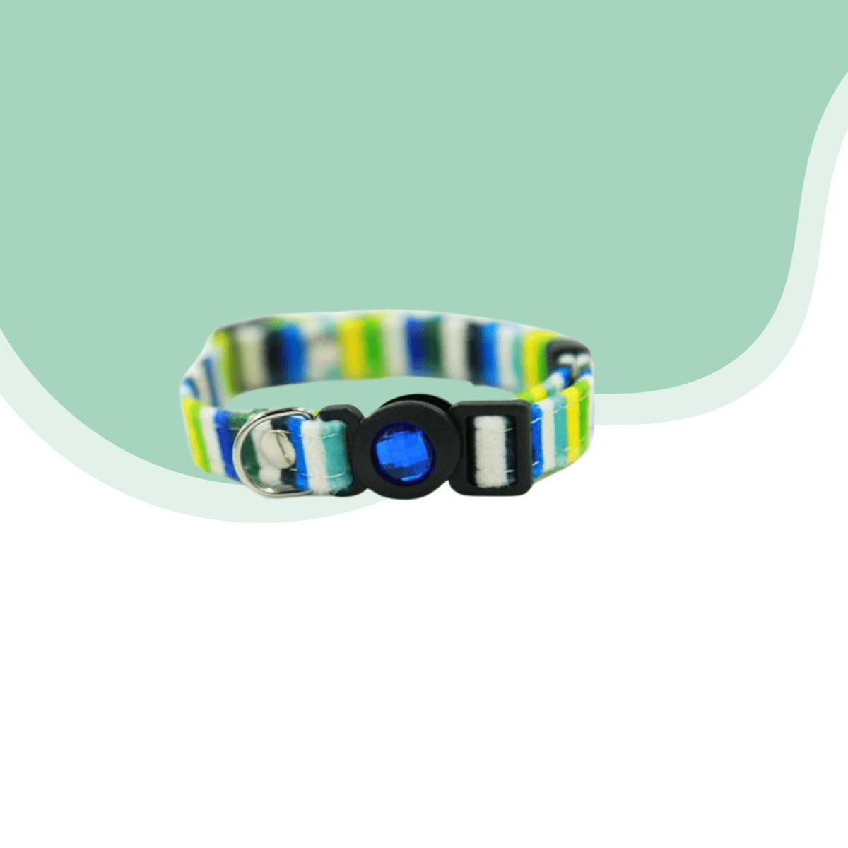 Collar gato color rayado talla unica2