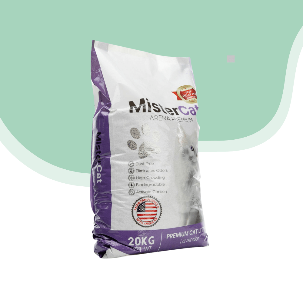 Arena sanitaria mistercat lavanda 20 kg1
