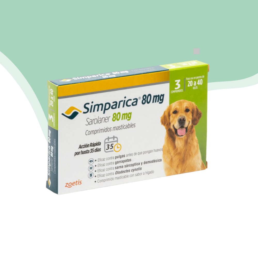 Simparica antiparasitario externo perro 20 - 40 kg1