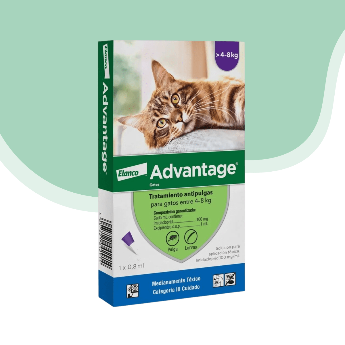 Advantage antip. externo gato 4 - 8 kg1