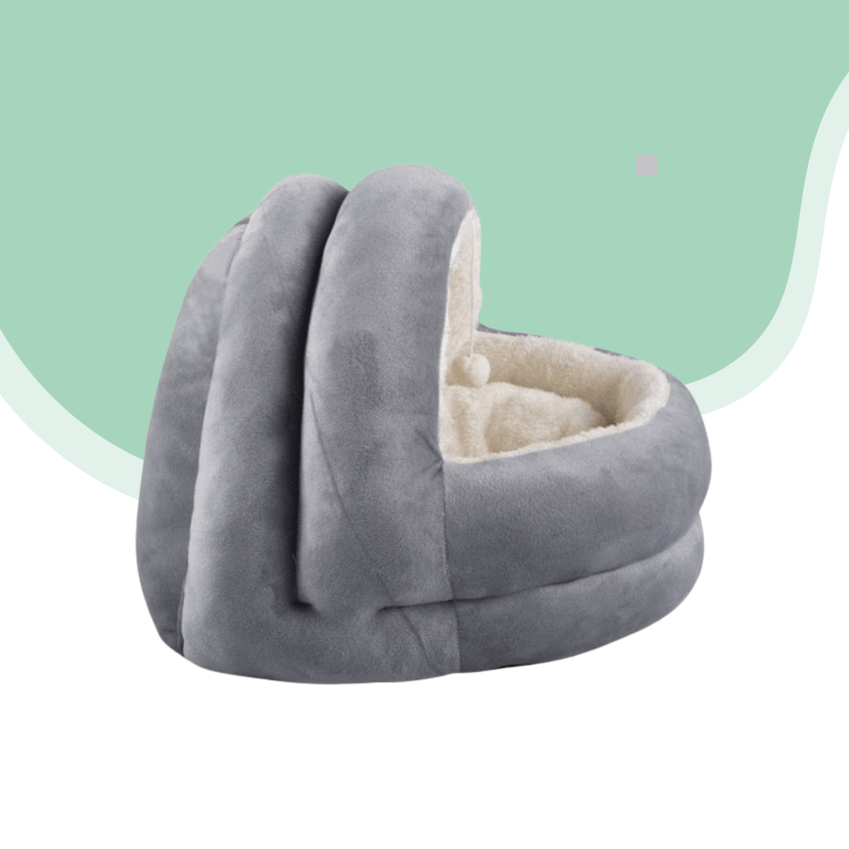 Pawise Cama Igloo gato color gris2