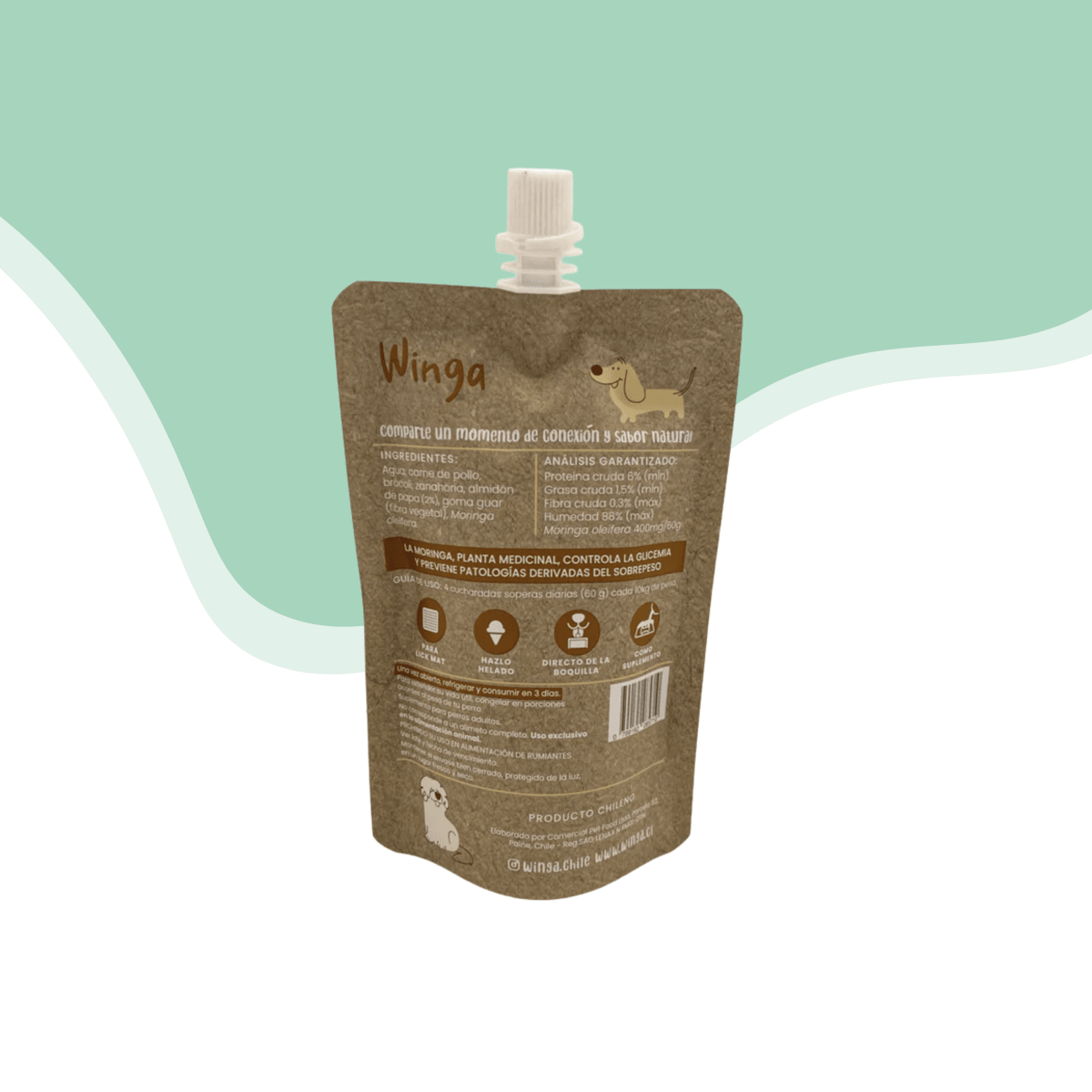 Winga Pouch perro Chicken fiesta 180 gr2