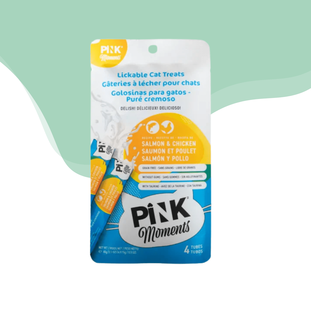 Pink moments salmon y pollo para gato1