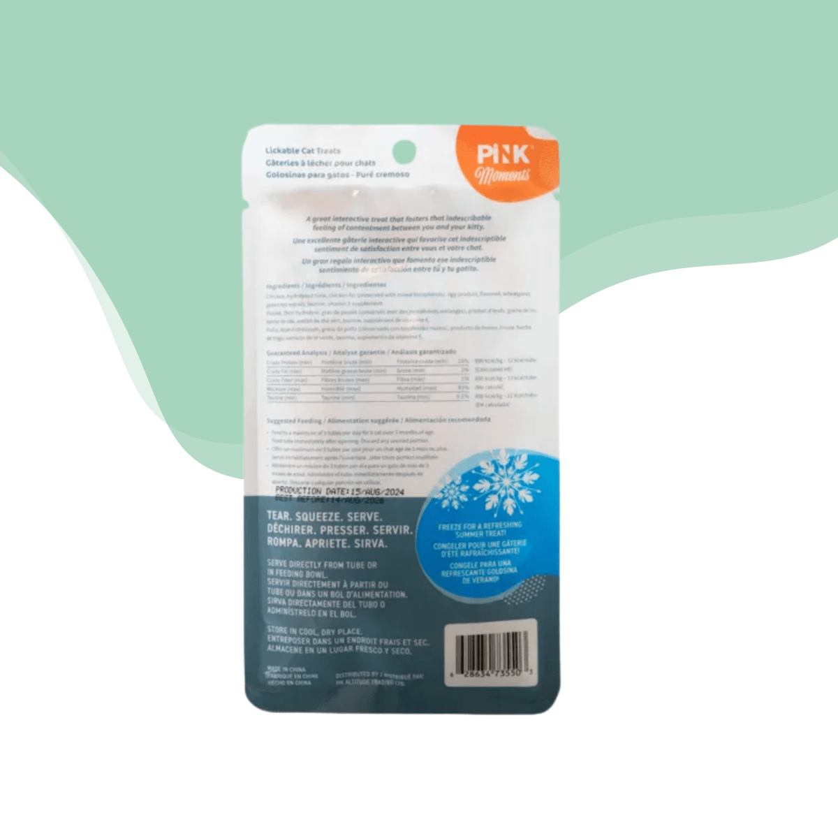 Pink moments pollo para gato2