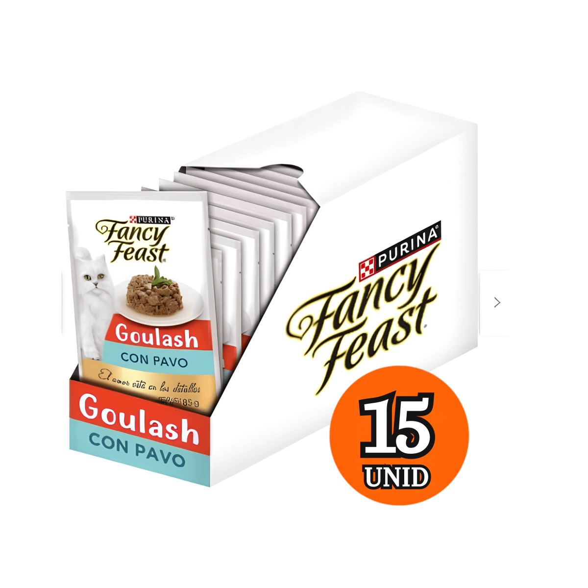 Pack Fancy Feast Gato Pouch Goulash pavo 85 gr1