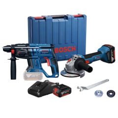Amoladora Angular 18V GWS 180-LI + Rotomartillo SDS Plus 18V Brushless GBH 180-LI (0615.A50.0AV-000)