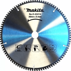 DISCO SIERRA CIRCULAR PARA ALUMINIO 10'' 100 DIENTES MAKITA D-03414