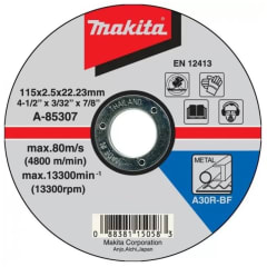 Disco abrasivo corte metal 4.5