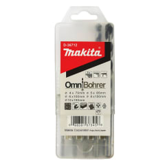 Set de Brocas Multipropósito (Omnibohrer) 4x70, 5x85, 6x100, 8x150, 10x150 mm 5 Pzs. Makita D-36712