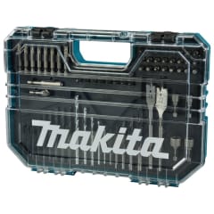 Set de Brocas y Puntas 75 piezas + Caja Transparente Makita E-15126
