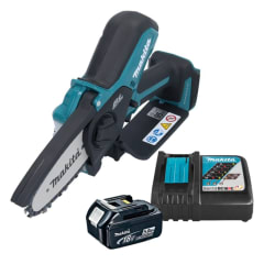 SIERRA DE PODA 4'' 18V LXT BL DUC101 + 1 BATERÍA 18V 3.0 AH BL1830 Y CARGADOR DC18RC MAKITA 0