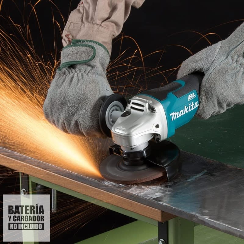 AMOLADORA ANGULAR 4 1/2'' 18V MAX LXT BL (VELOCIDAD VARIABLE) MAKITA DGA467Z4