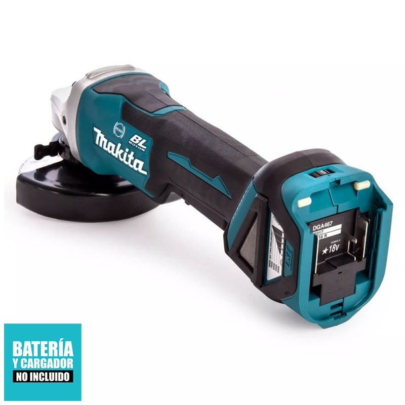 AMOLADORA ANGULAR 4 1/2'' 18V MAX LXT BL (VELOCIDAD VARIABLE) MAKITA DGA467Z2