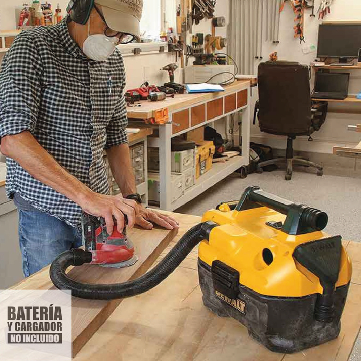 Aspiradora para Seco y Húmedo 20V 7.5 Litros Baretool Dewalt DCV580H4