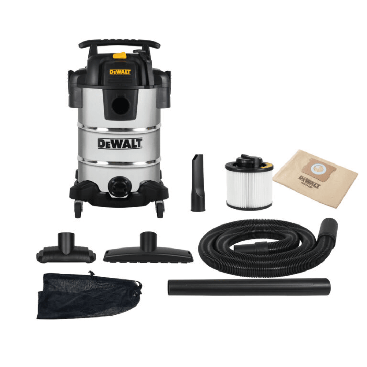 ASPIRADORA SILENCIOSA SECO/HUMEDO DEWALT DE 30 LITROS DXV30SA-B23