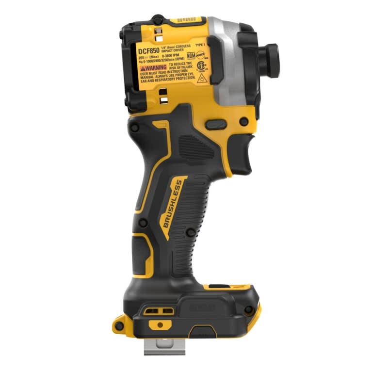 Atornillador de Impacto 1/4'' Hex 20V Brushless 205Nm Baretool Dewalt DCF850B4