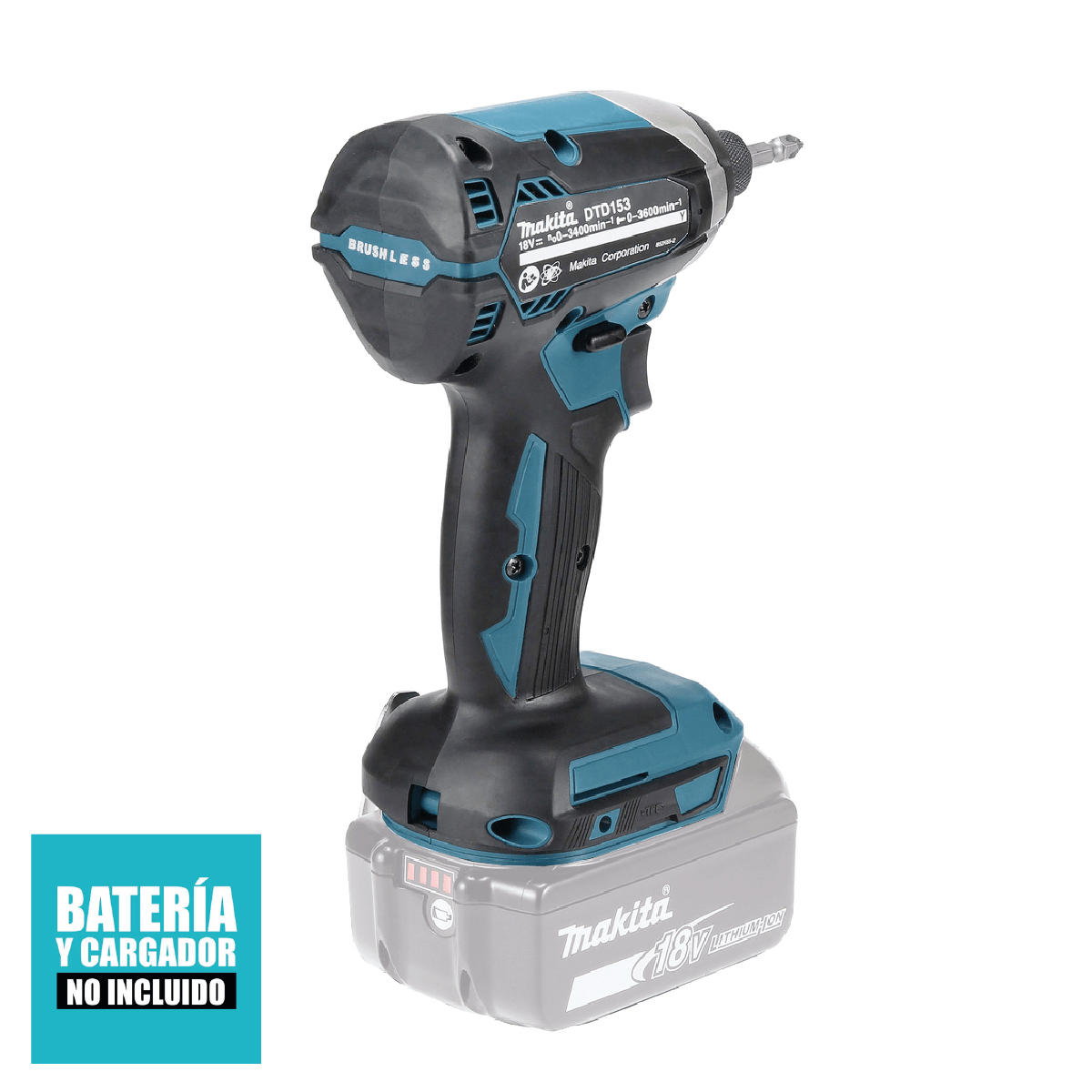 ATORNILLADOR DE IMPACTO INALÁMBRICO 18V 1/4? DTD153Z3