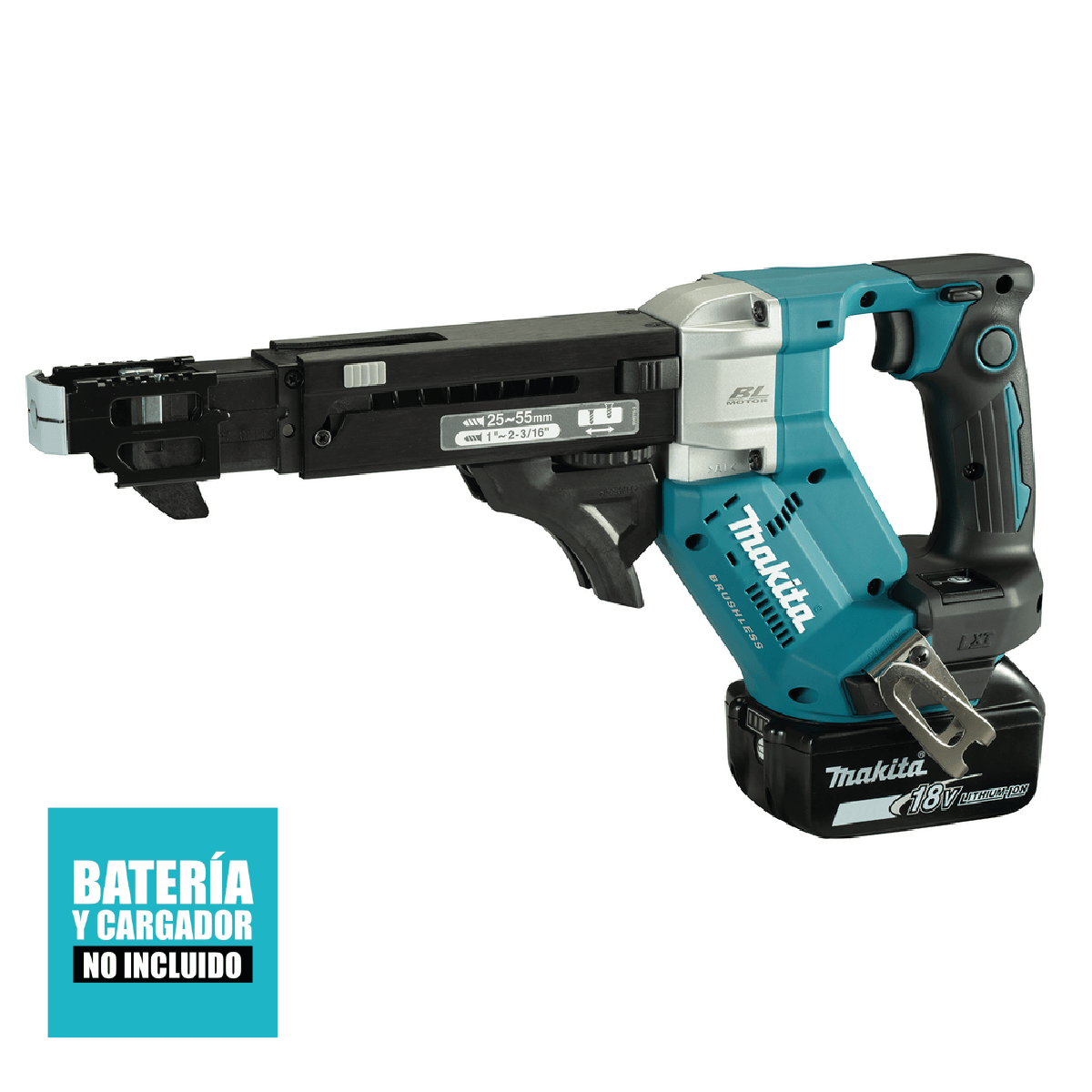 Atornillador para Drywall 1/4'' Hex 18V LXT BL Baretool Makita DFR551Z1