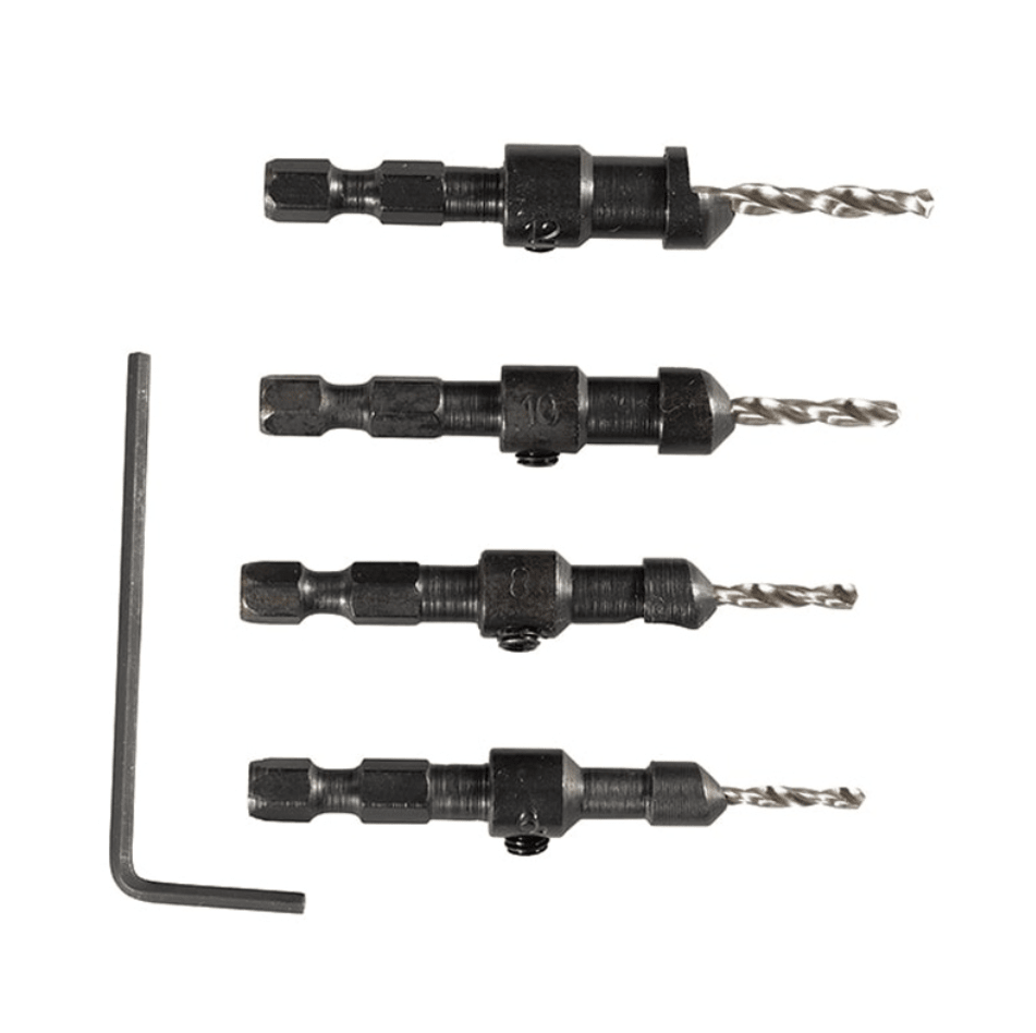 Juego de Brocas Avellanadora HSS Hex 4 Piezas Makita D-734553