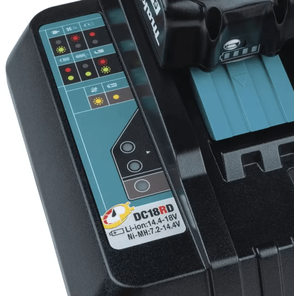 MULTICARGADOR RÁPIDO MAKITA DE 2 PUERTOS LXT 18V - DC18RD2