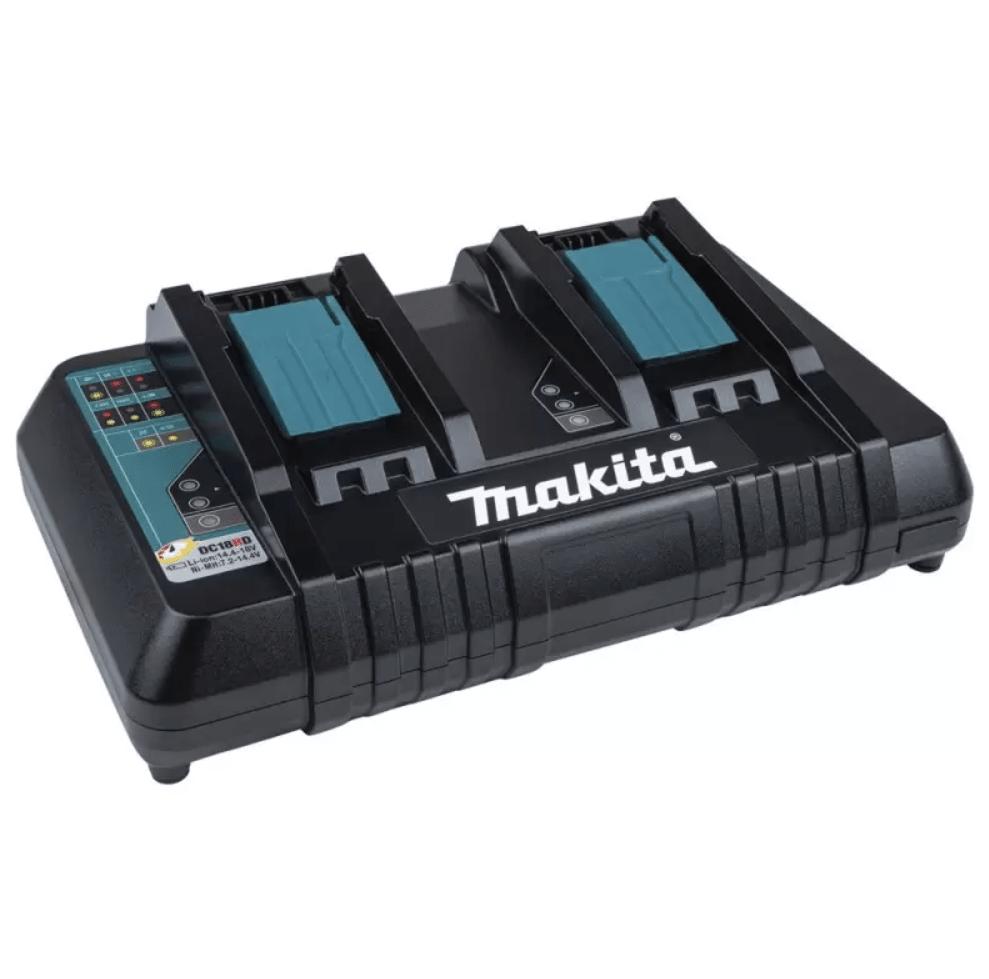 MULTICARGADOR RÁPIDO MAKITA DE 2 PUERTOS LXT 18V - DC18RD3