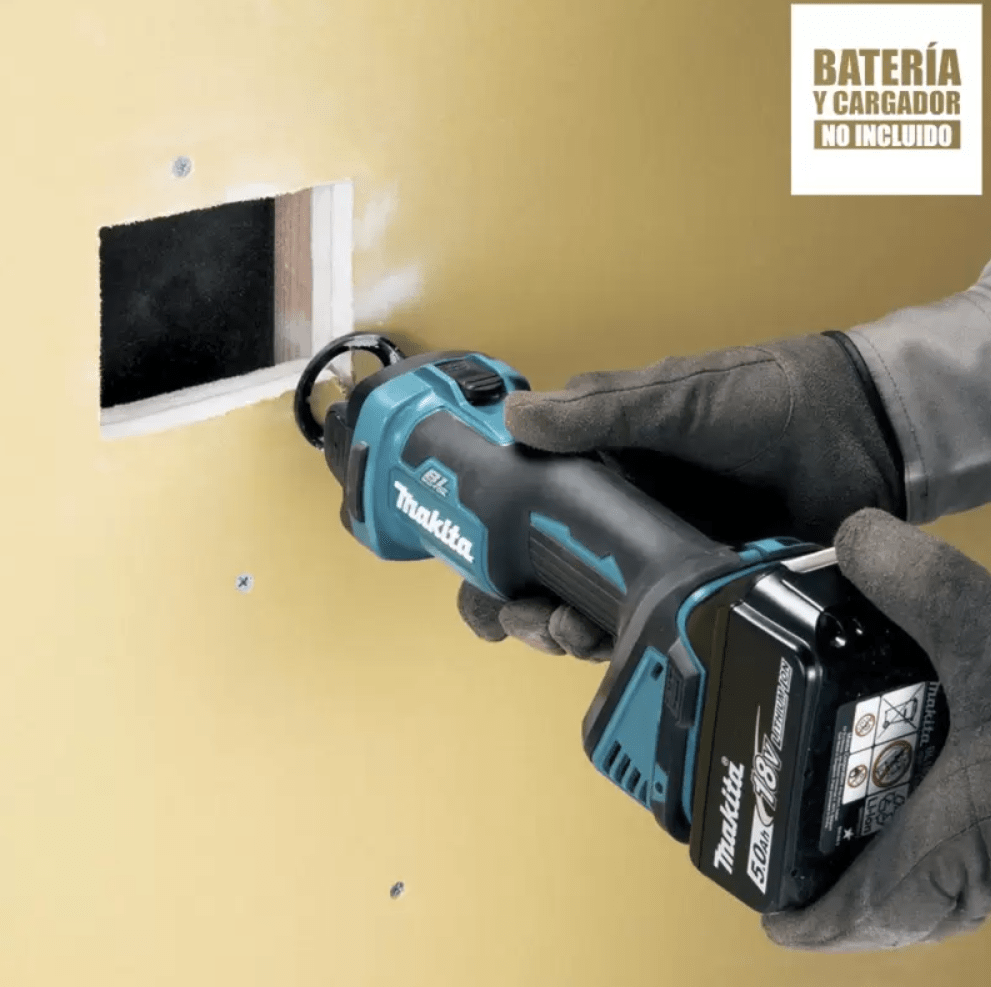 Cortadora de Drywall 1/4''-1/8'' 18V LXT BL XPT AWS Makita DCO181Z2