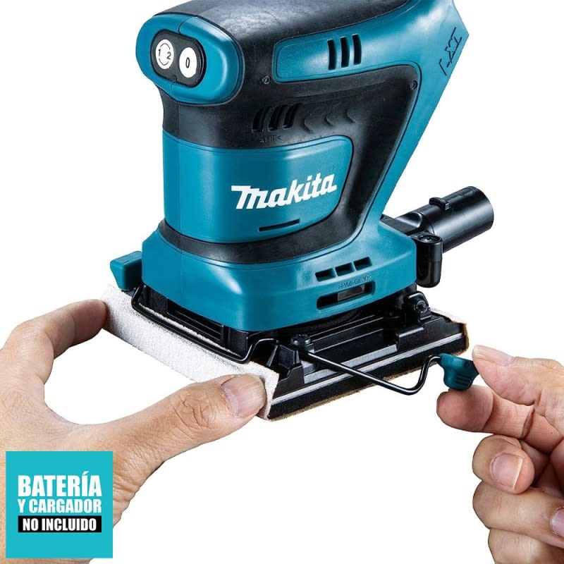 LIJADORA ORBITAL INALAMBRICA MAKITA 18V 1/4 DBO481Z (114 X 140 MM)3